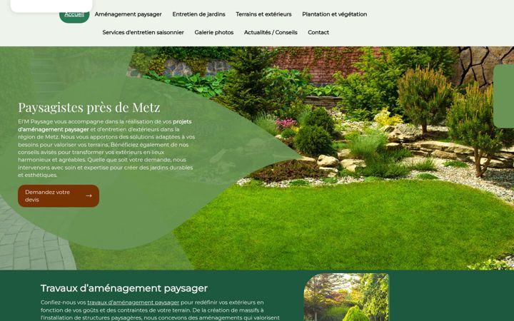 Screenshot ta' elm-paysage.fr