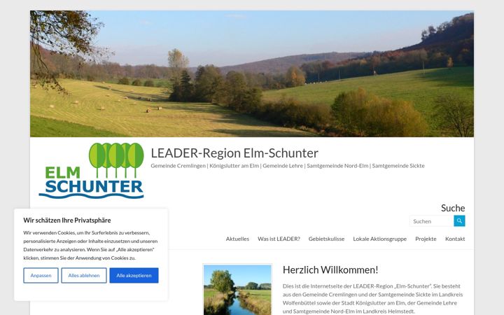 Ekrano kopija elm-schunter.de