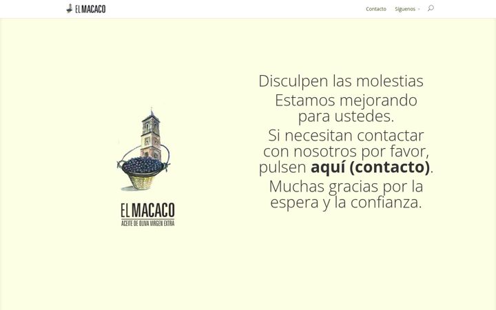 Screenshot of elmacaco.com