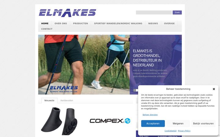 Snímek obrazovky elmakes.nl