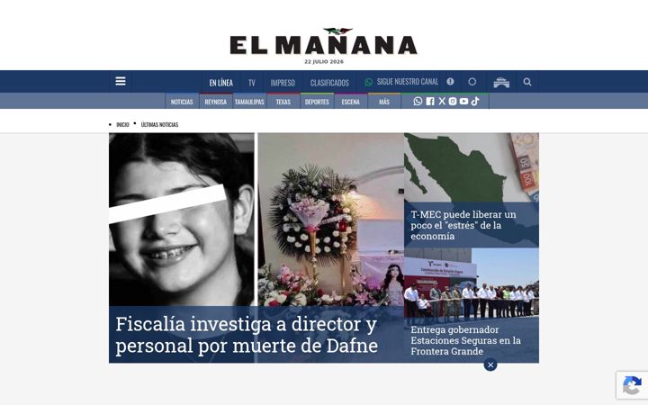 Screenshot of elmanana.com