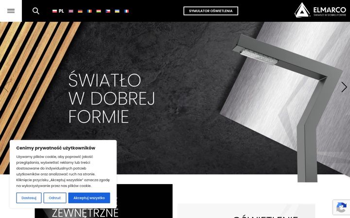 Snímek obrazovky elmarco.pl