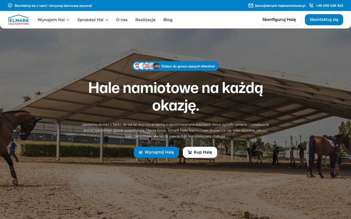 Snímek obrazovky elmark-wynajem.pl