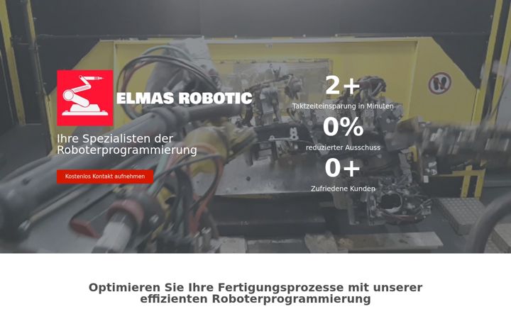 Screenshot of elmas-robotic.com
