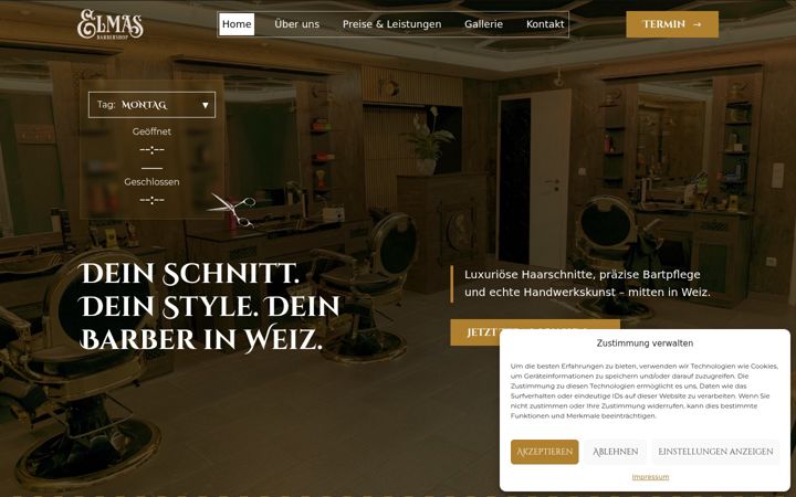 Zrzut ekranu elmasbarbershop.at