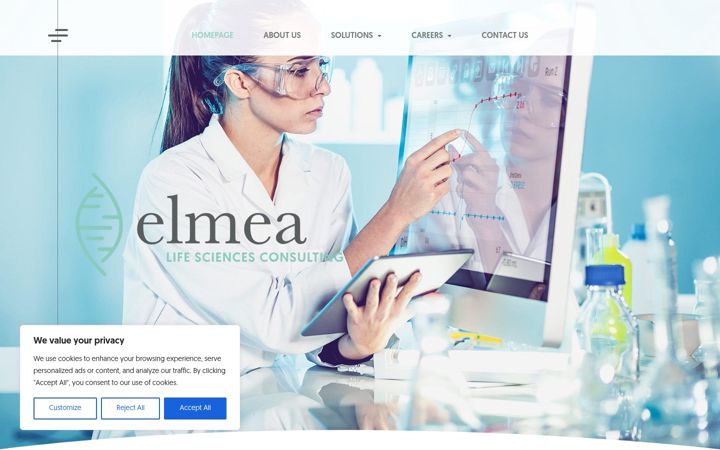 Screenshot of elmea-consulting.com
