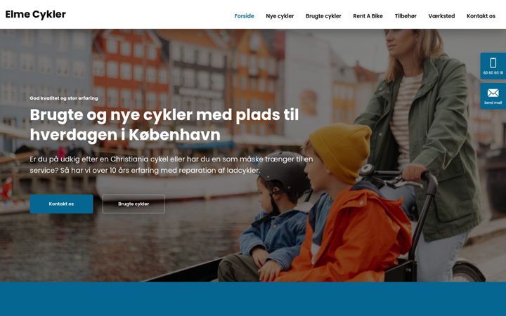 Screenshot di elmecykler.dk