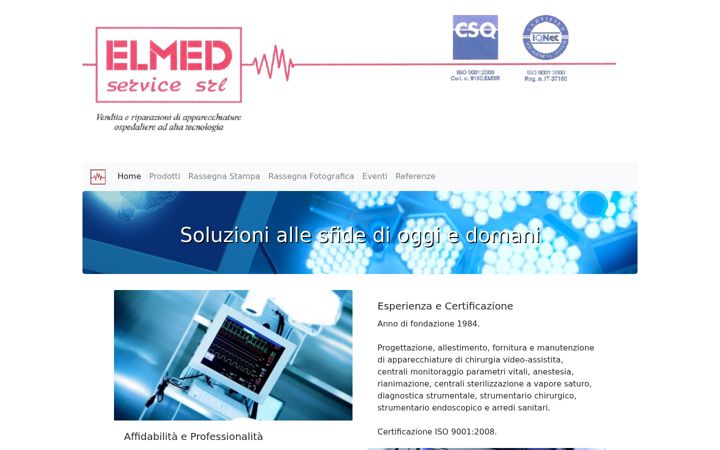 Screenshot von elmedsrl.it