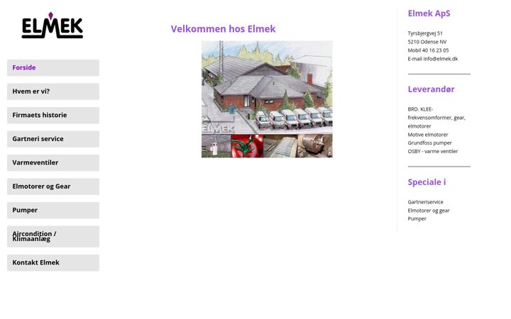 Screenshot of elmek.dk