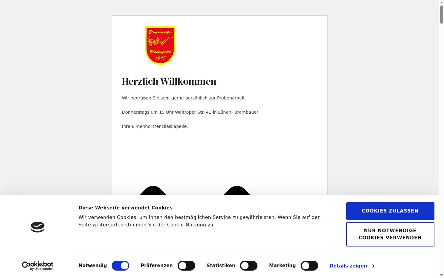 Zrzut ekranu banera zgody wyświetlanego przed jakąkolwiek interakcją