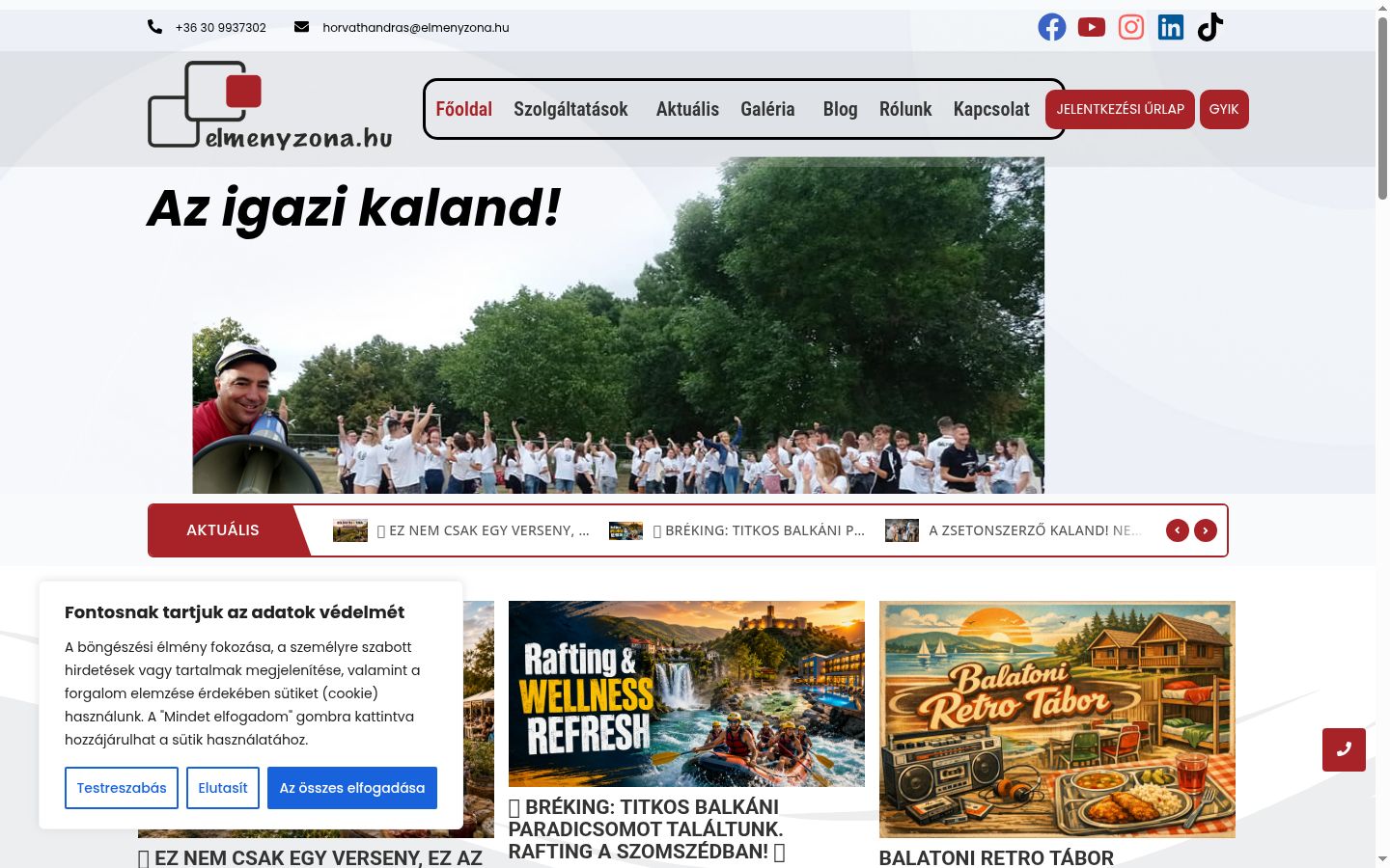 Screenshot tal-banner tal-kunsens muri qabel kwalunkwe interazzjoni