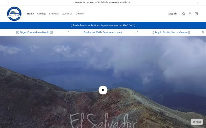 Screenshot of elmercaditosalvadoreno.com