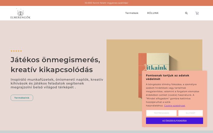 Snímek obrazovky elmerengok.hu