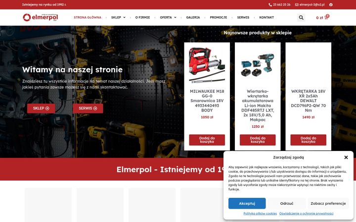 Snímek obrazovky elmerpol.pl