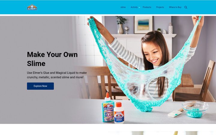 Screenshot von elmers.co.uk