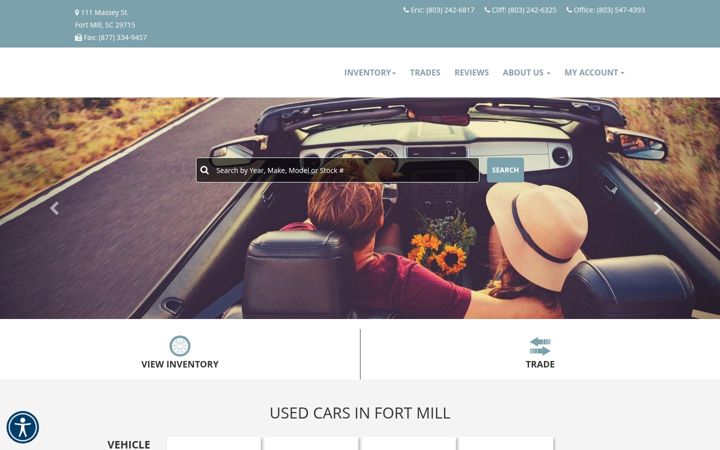 Screenshot of elmersusedcars.com
