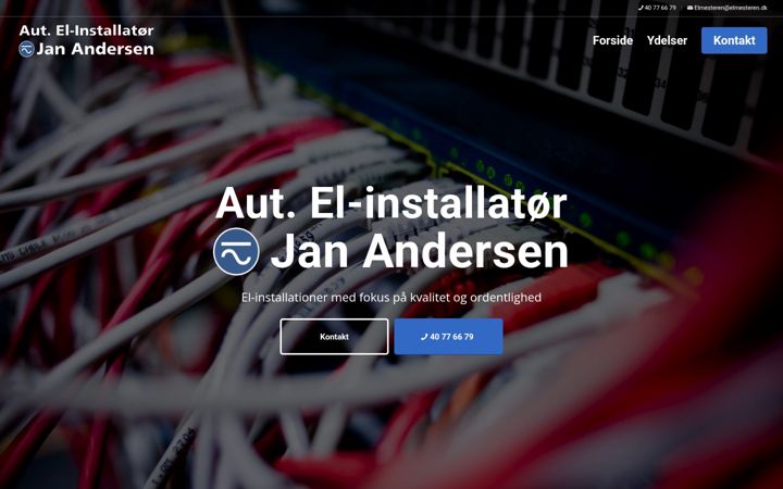 Screenshot of elmesteren.dk