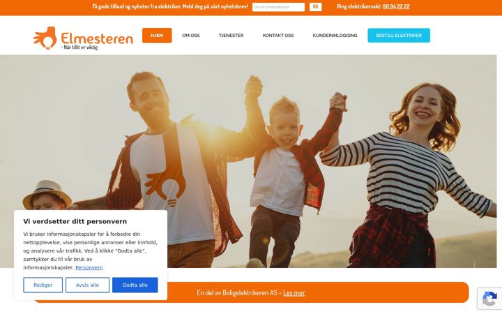 Screenshot van elmesteren.no