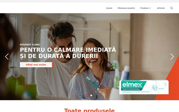 Екранна снимка на elmex.ro