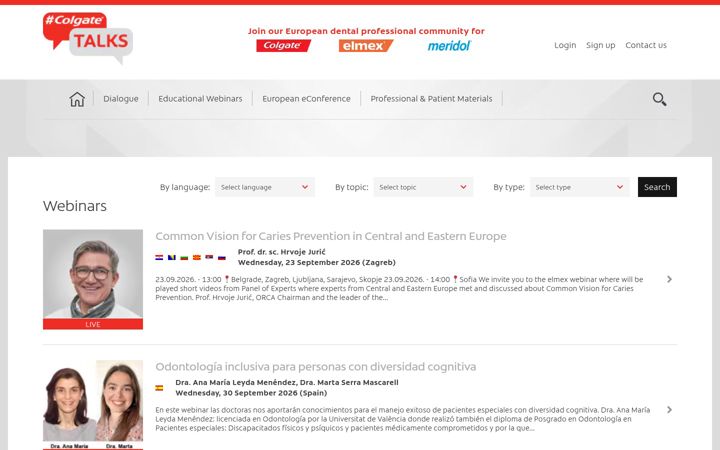 Screenshot of elmexprofessional.hr