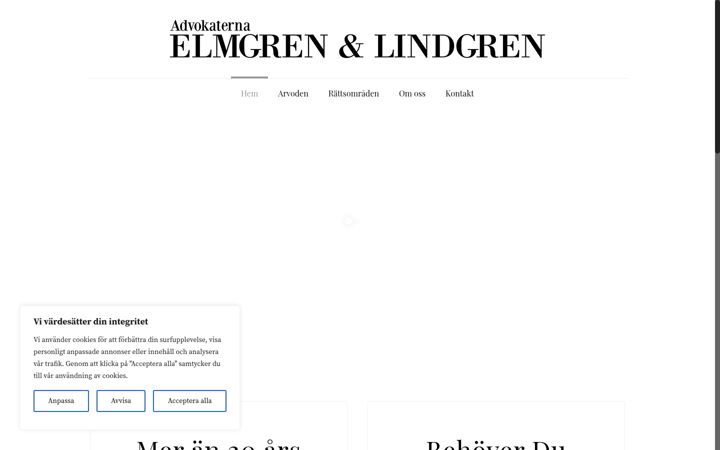 Skjermbilde av elmgrenochlindgren.se