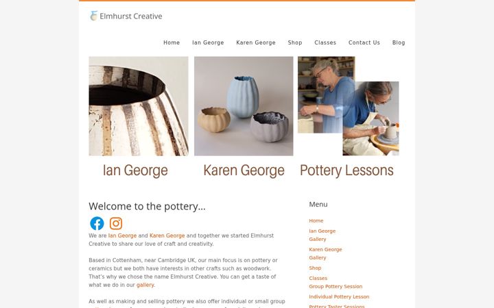 Screenshot von elmhurstcreative.co.uk