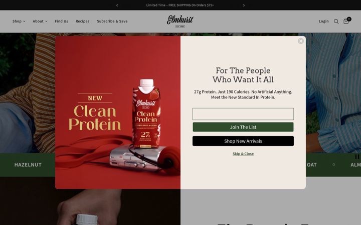 Screenshot of elmhurstmilked.com