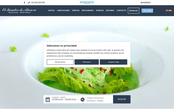 Screenshot of elmiradordeatienza.com