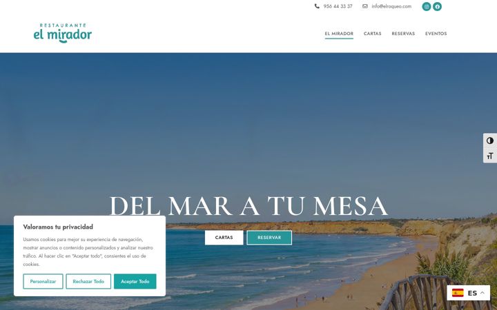 Screenshot of elmiradordelroqueo.com