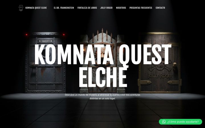 Screenshot του elmisteriescaperoomelche.es