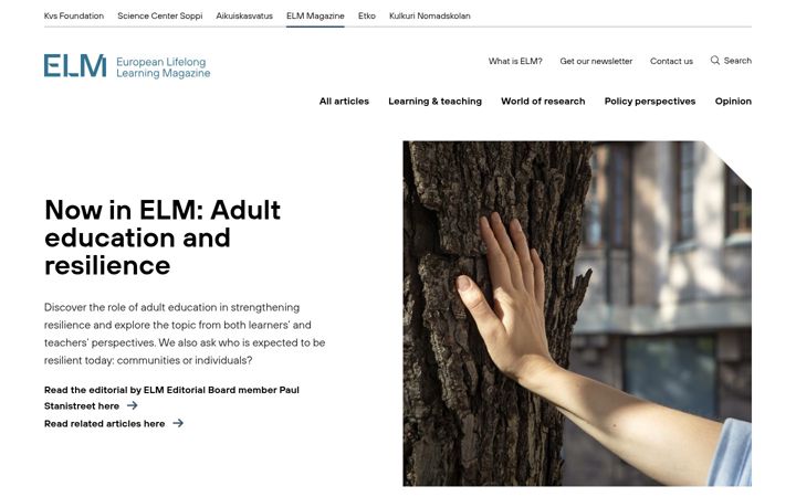 Screenshot of elmmagazine.eu