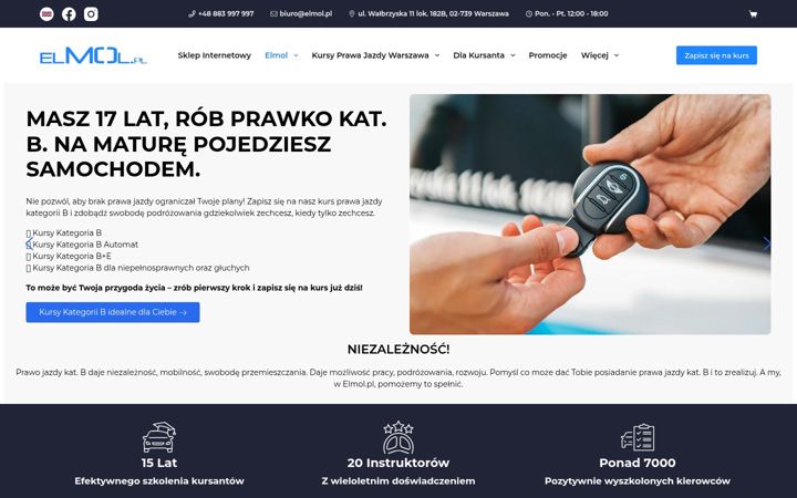 Snímek obrazovky elmol.pl