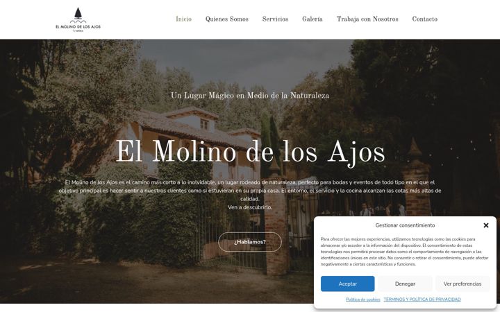 Screenshot of elmolinodelosajos.com