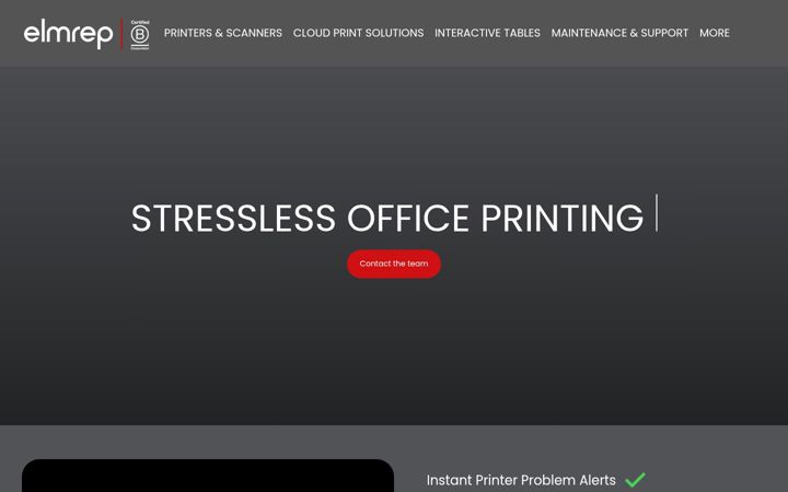 Screenshot von elmrep.co.uk