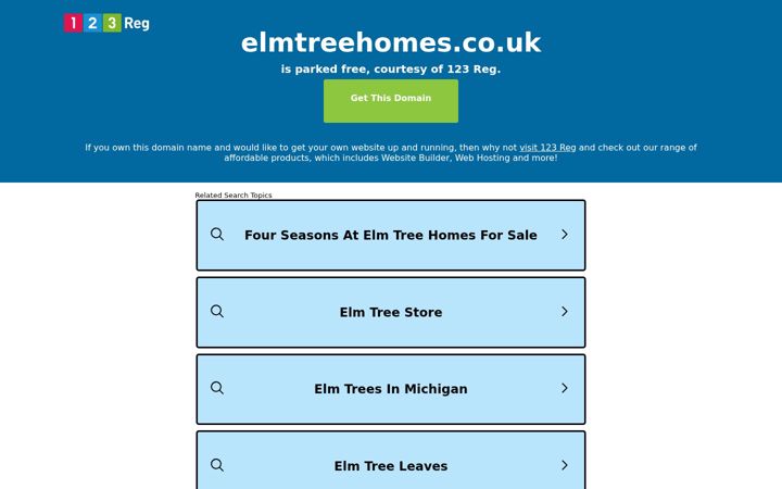 Screenshot von elmtreehomes.co.uk