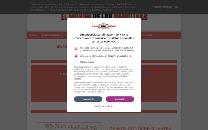 Screenshot of elmundodelascarolinas.com