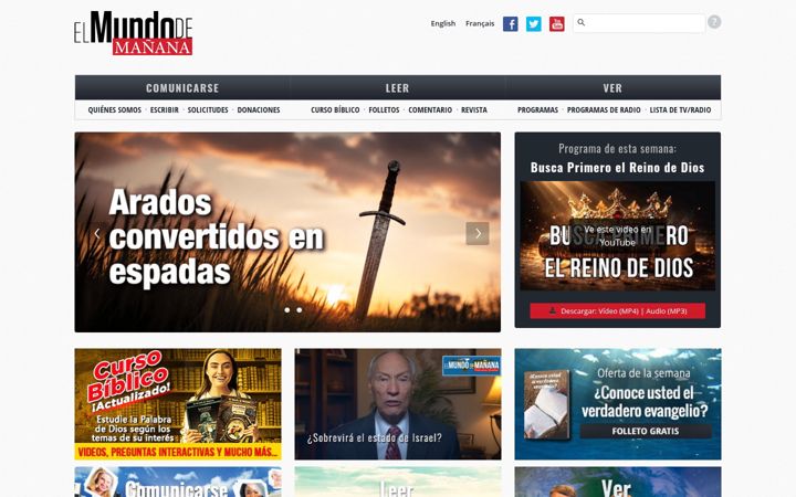 Snimka zaslona za elmundodemanana.org