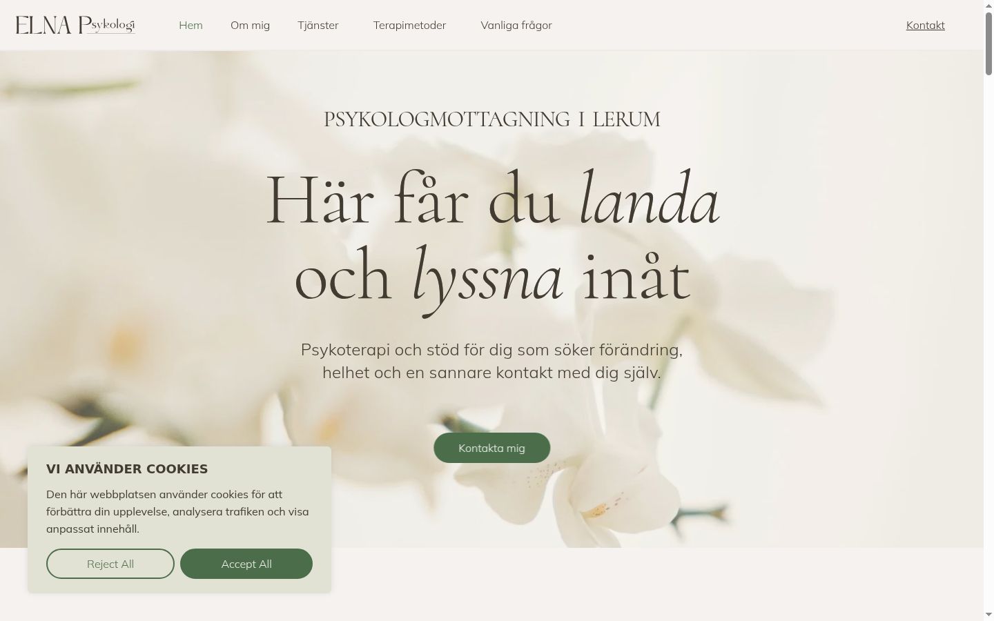 Screenshot tal-banner tal-kunsens muri qabel kwalunkwe interazzjoni