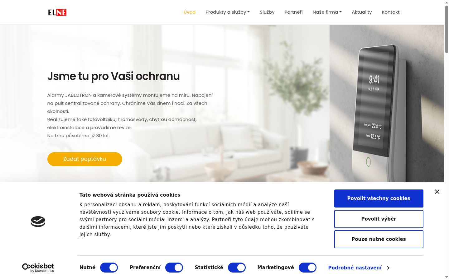 Sutikimo reklamjuostės, rodytos prieš bet kokią sąveiką, ekrano kopija