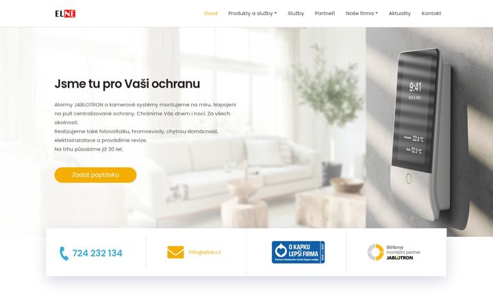 Screenshot of elne.cz