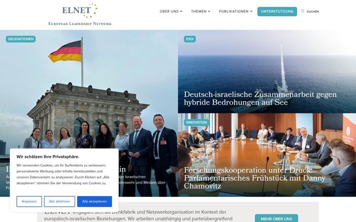 Screenshot of elnet-deutschland.de