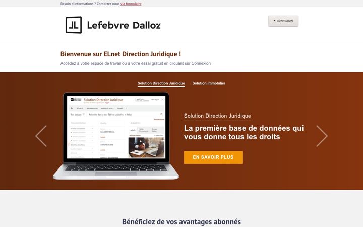 Screenshot of elnet-direction-juridique.fr