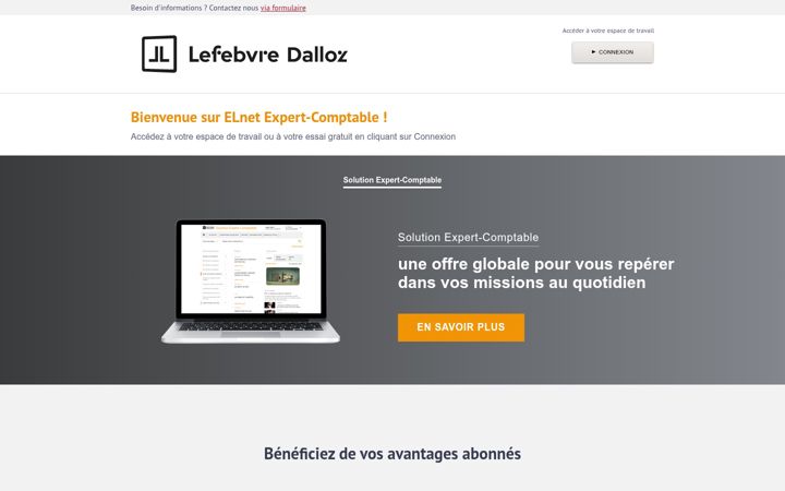 Screenshot of elnet-expert-comptable.fr