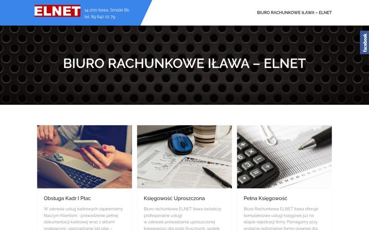 Screenshot of elnet.net.pl