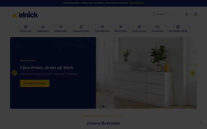 Screenshot ta' elnick.de