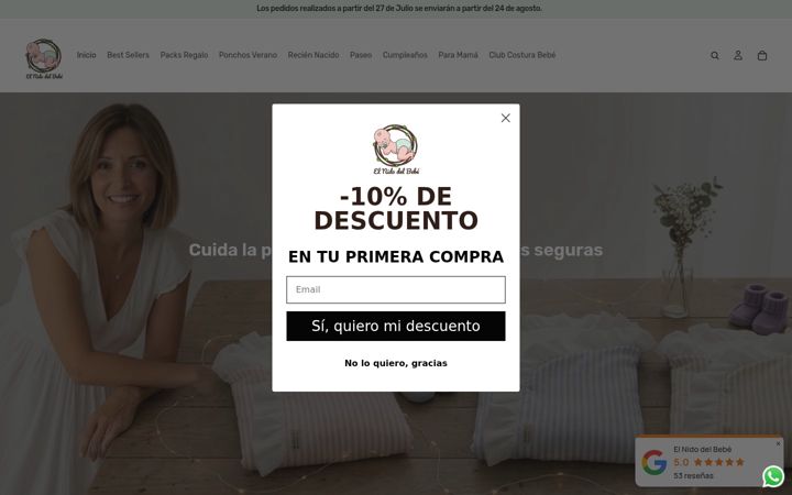 Screenshot of elnidodelbebe.com