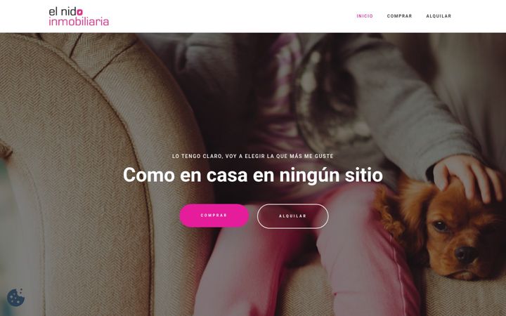 Screenshot of elnidoinmobiliaria.com