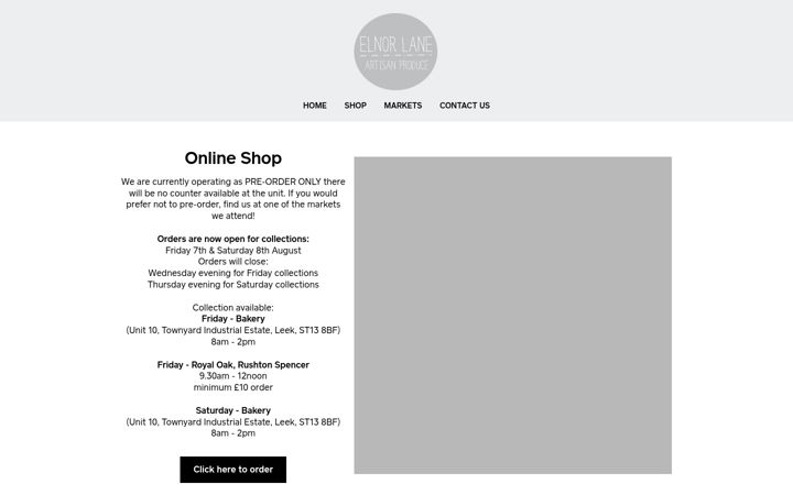 Screenshot of elnor-lane-artisan-produce-ltd.square.site
