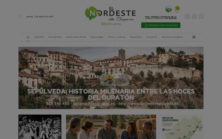 Screenshot of elnordestedesegovia.es