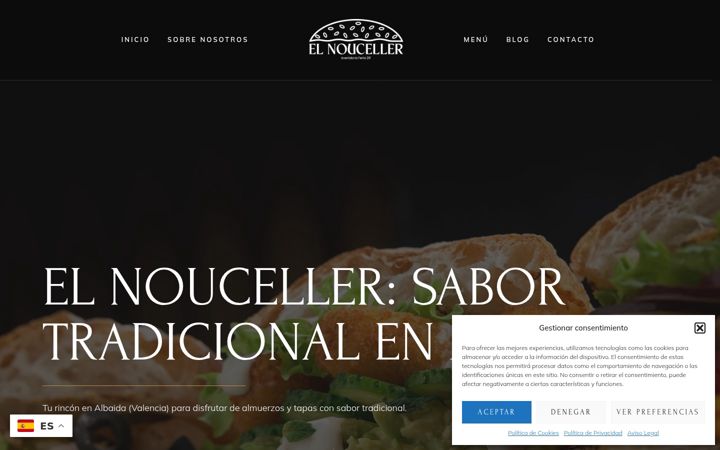 Screenshot of elnoucelleralbaida.com